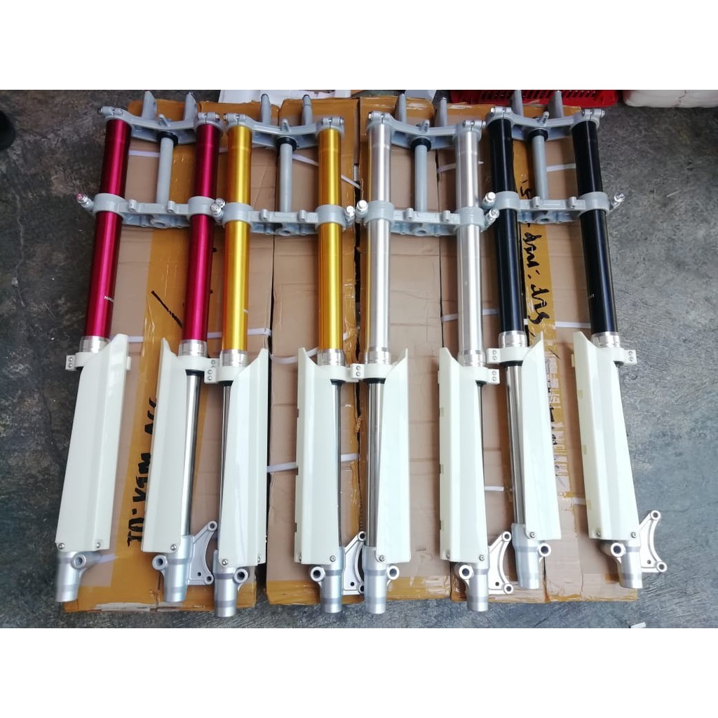 SHOCK UP SIDE DOWN CNC WARNA RACING USD MOTOR TRAIL KLX CRF BYSON UPSIDE DOWN FASTBIKES FAST BIKES F