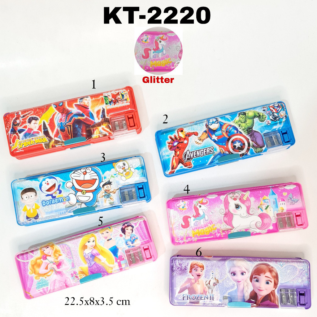 

GG Kotak Pensil Magnet 8x23 Gliter/KIlap Tipe A Tempat Pensil / Pensil Case/Tepak