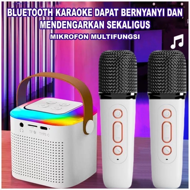MKC KIMISO Karaoke Speaker Bluetooth 1 MIC 1 SET Mini Machine with 1 Wireless Microphone Bluetooth K