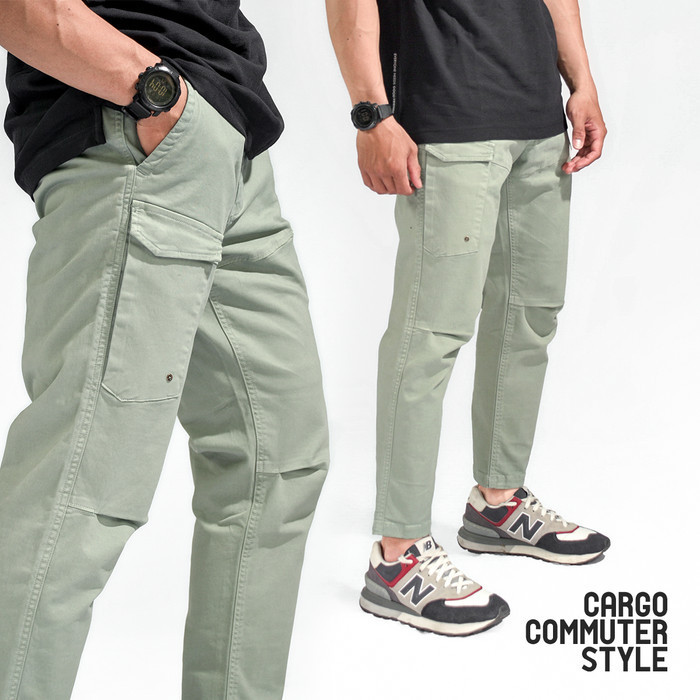 Goodfriends Celana Cargo Commuter SCOTT Pants - MINT GREEN - 36