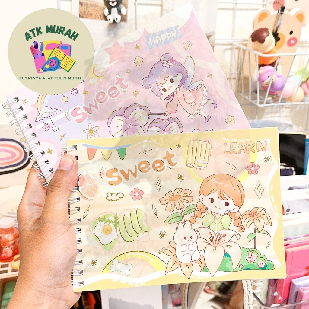 

Paket buku sticker journaling jurnal scrapbook stiker book kado unik mainan anak kreativitas lucu imut