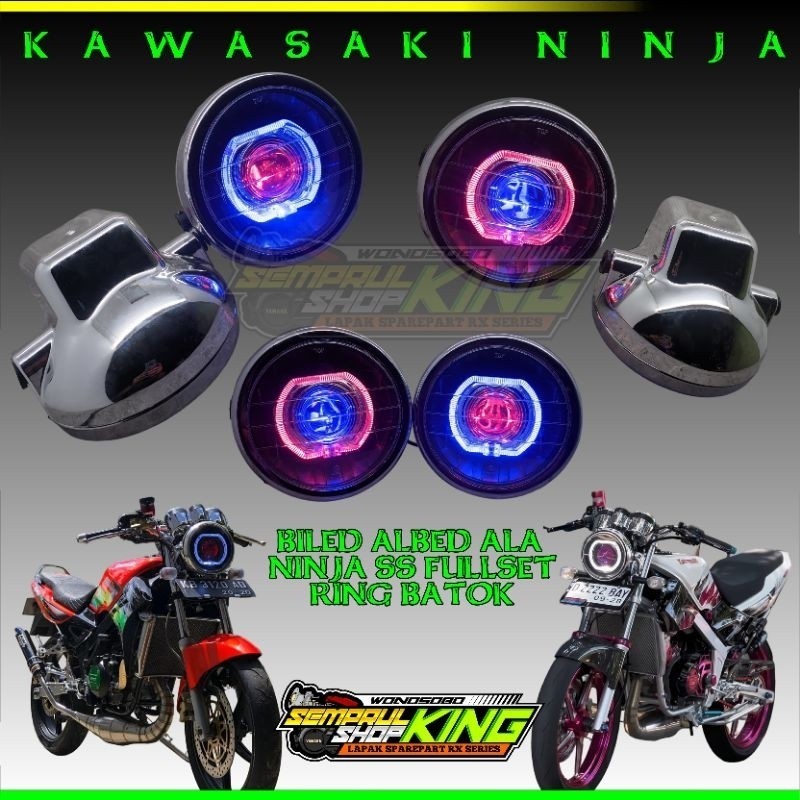 Biled Albed Ninja SS ninja R bilet Ala Ninja bulat Fullset Ring batok