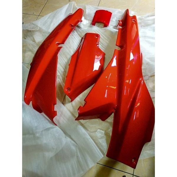 Promo COVER BODY SUPRA X LAMA / BODY SUPRA FIT LAMA MERAH / FULL SET COVER BODY BELAKANG HONDA SUPRA