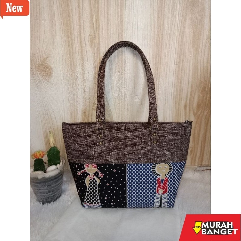 tas jinjing wanita Totebag goni Jogja batik Bu tejo