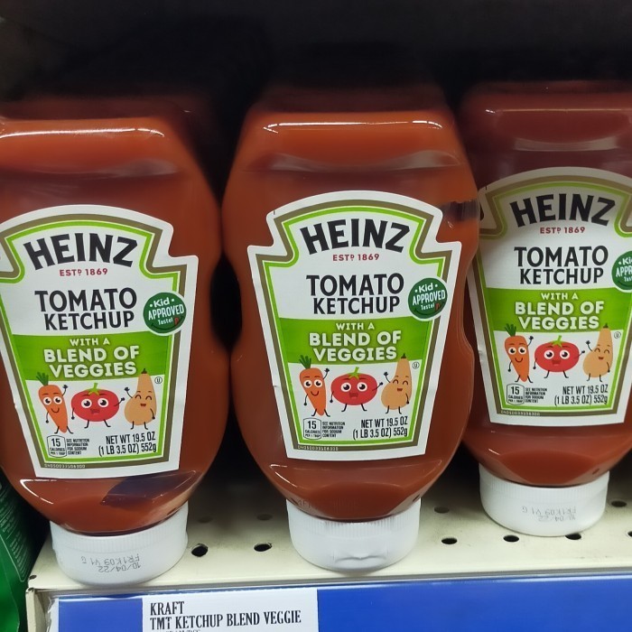 

heinz Tomato ketchup blend veggie 552gr sauce saus tomat sayuran