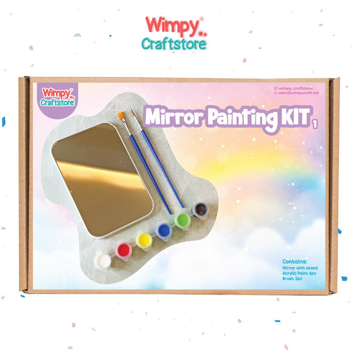 

New | Wimpy Mirror Painting KIT Paket Kerajinan Tangan Art KIT Painting KIT - 1