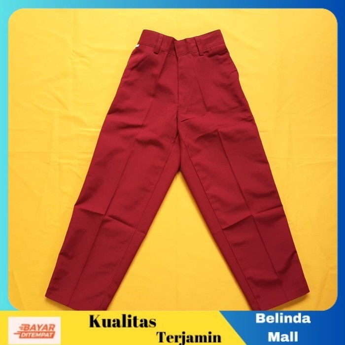 

⭐COD⭐ MURAH Celana Sekolah Panjang Karet Merah SD Merek Bullova Ukuran 28