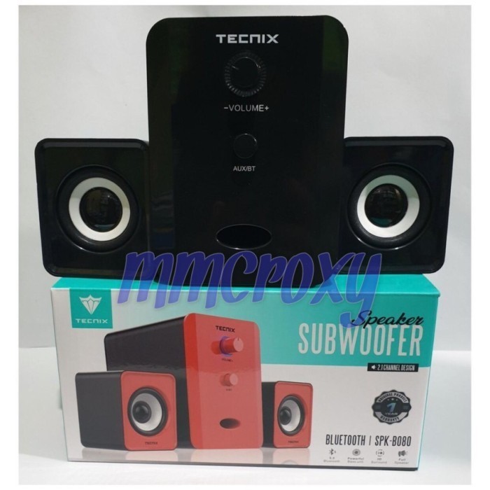 Tecnix SPK-B080 Speaker Bluetooth Subwoofer - Hitam