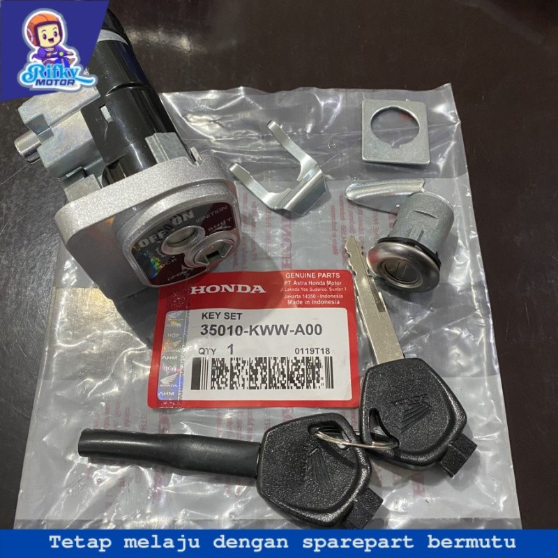 110 REVO KUNCI KONTAK KEYSET KEY SET JOK HONDA MOTOR OLD LAMA