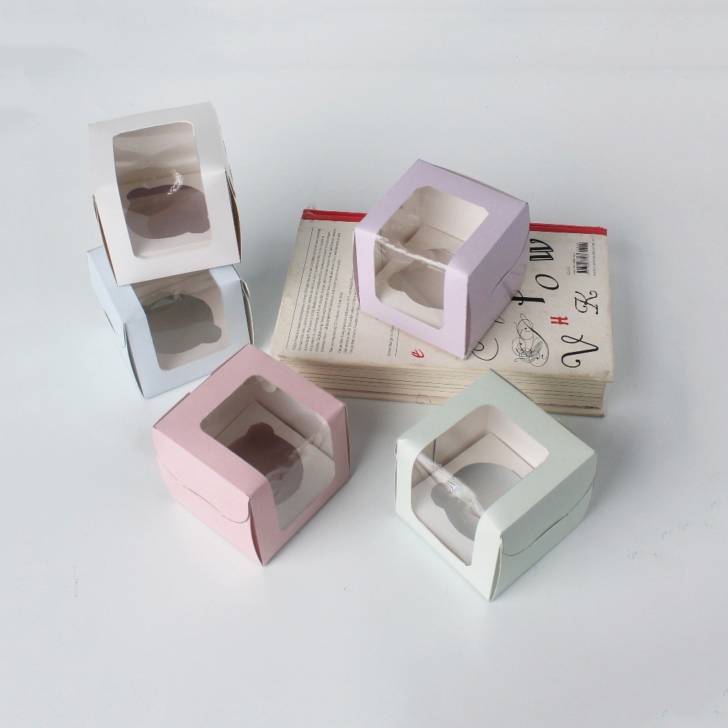 

875 Kotak Cupcake Isi 1 #Colour (Uk. 8x7,5x7,5 cm) - Box Cupcake Isi 1 - Kardus Muffin | Custoom.in