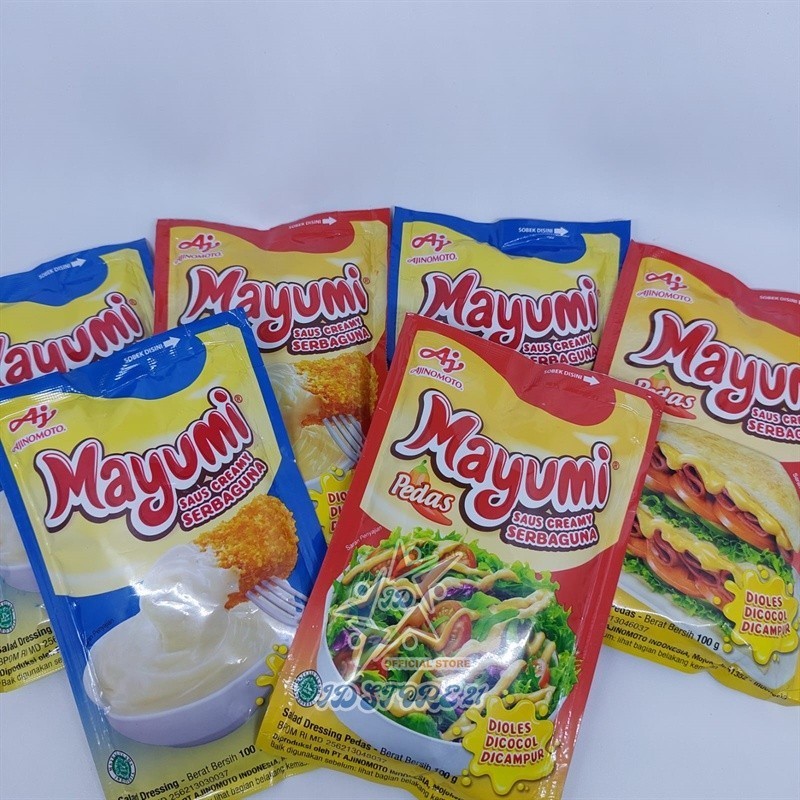 

All Variant - Mayumi Saus Mayo Original Pedas Sachet 100g Mayonnaise Mayonais Halal - [213]