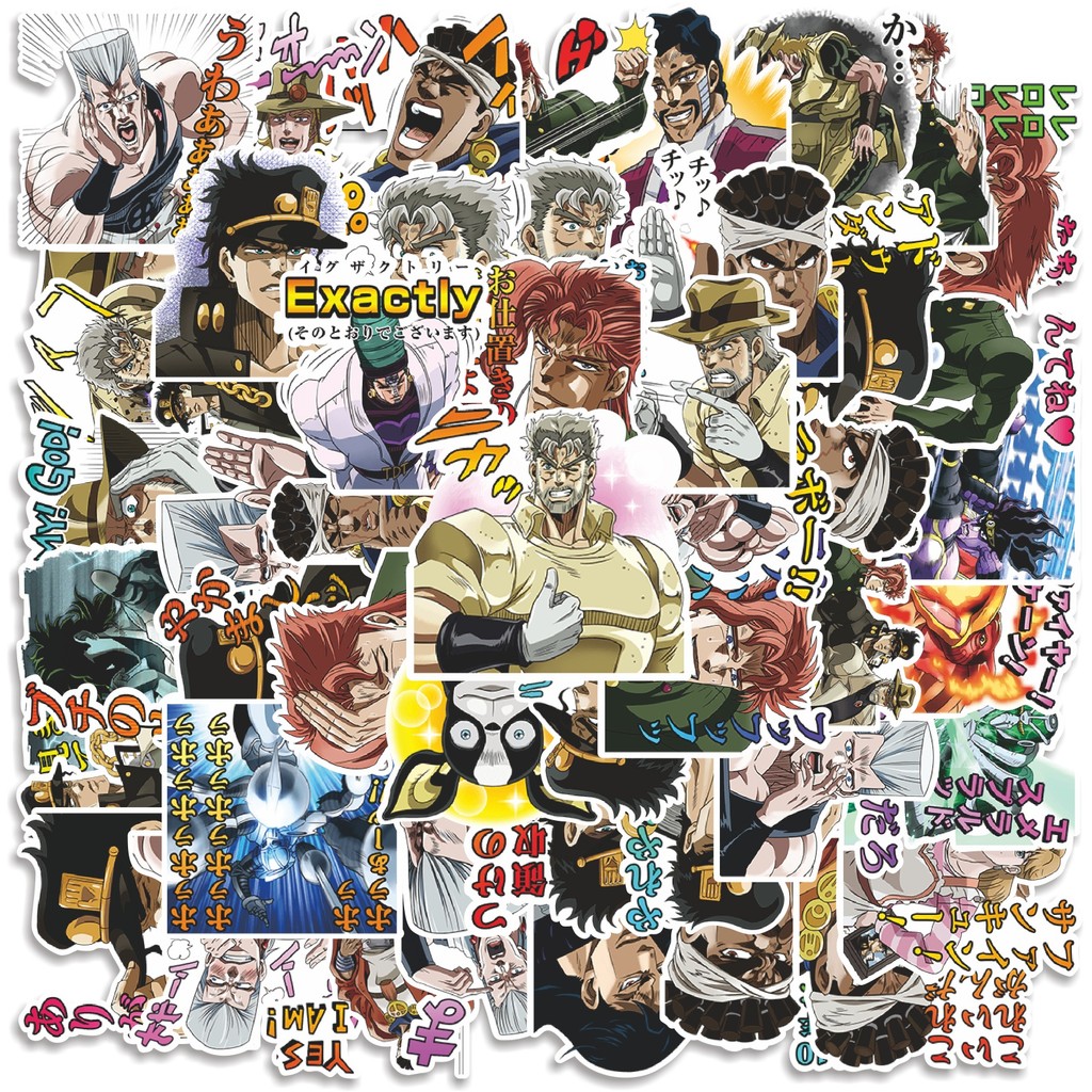 

COD 50 Pcs Stiker JoJo's Bizarre Adventure Anime V1 Lucu Anti Air Untuk Dekorasi Notebook Sepeda Skateboard Handphone