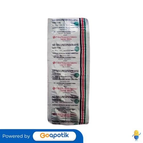 Methylprednisolone Nulab 4 Mg Strip 10 Tablet