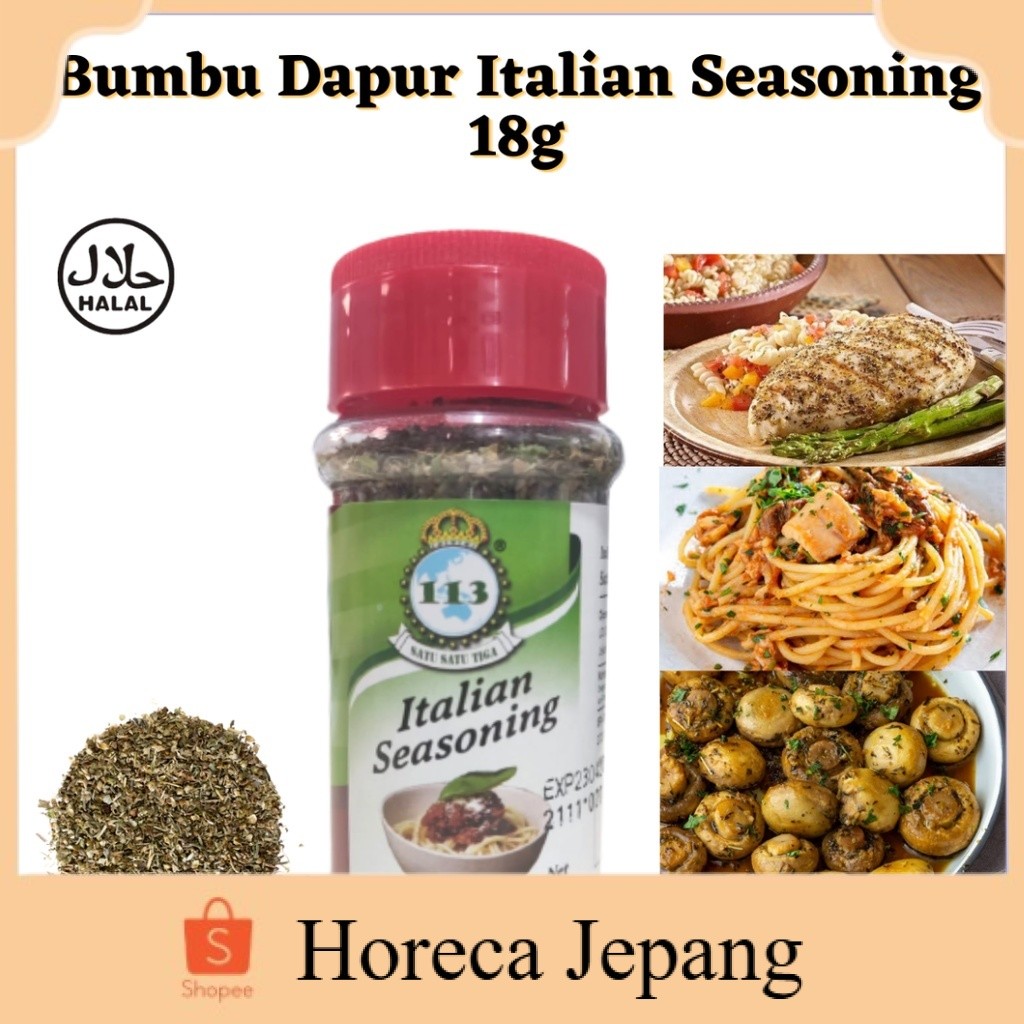 

113 Italian Seasoning 18g/ Bumbu Dapur / Penyedap Rasa/ Rempah Rempah/ Bumbu Masak