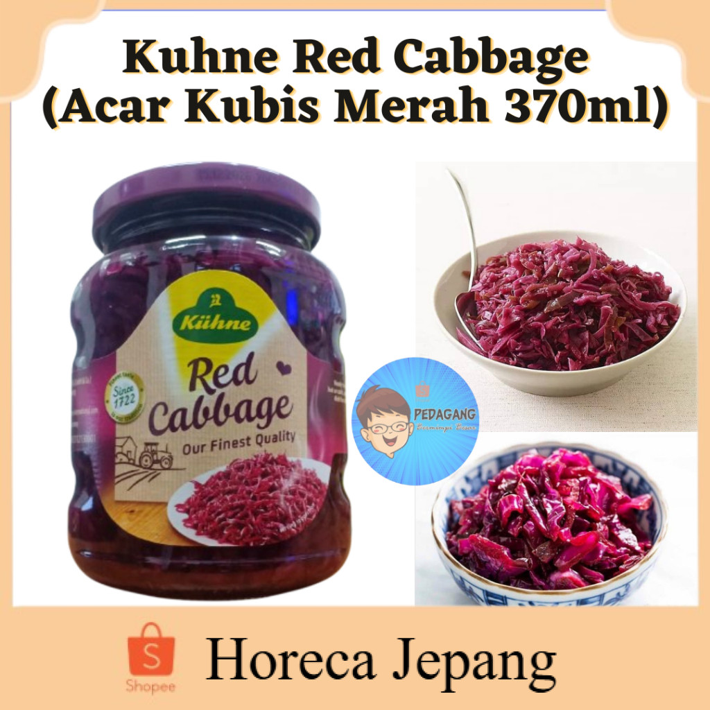 

KUHNE RED CABBAGE ACAR KUBIS MERAH 370ML / Acar Kubis Merah/ Kuhne Red Cabbage / Kubis Merah/ Acar