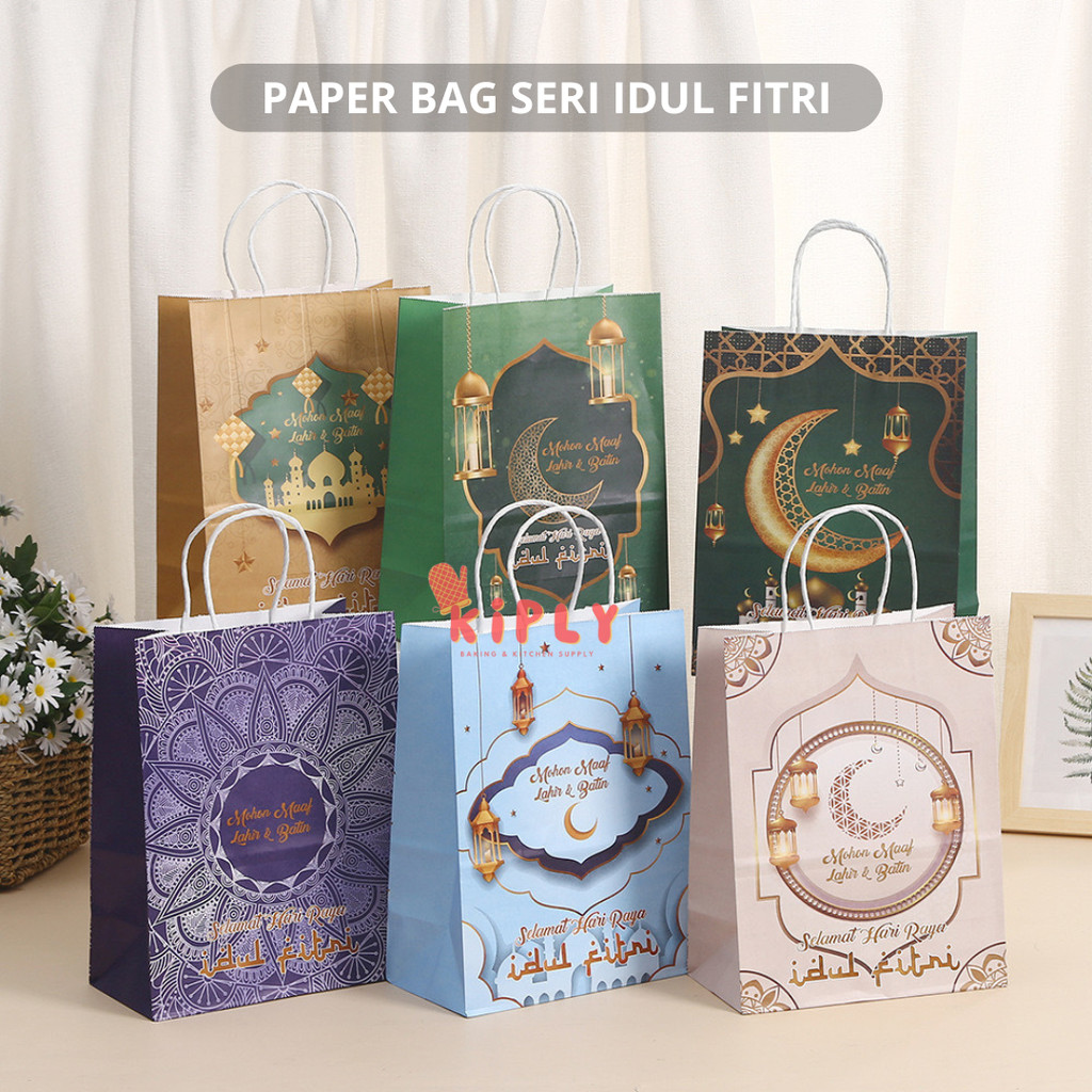 

Paper Bag Seri Idul Fitri/Paper Bag Ramadan Tulisan Gold/Paper Bag Idul Fitri/Aksesoris Idul Fitri/Gift Lebaran