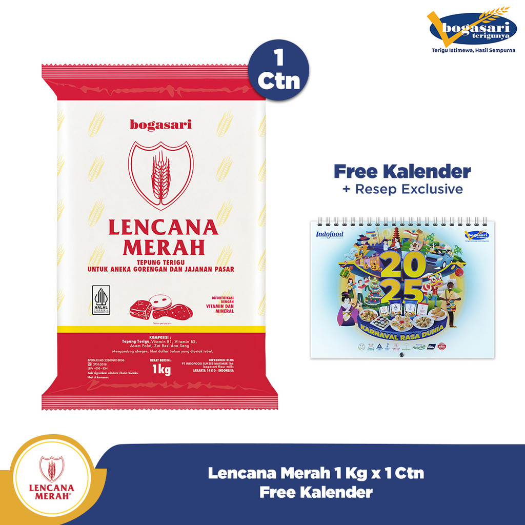 

CTN - Lencana Merah Bening 1 Kg + Kalender Dinding 2025