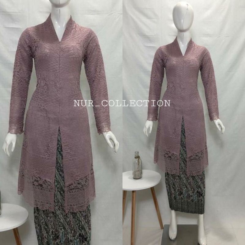 Termurah Busana Muslim Lebaran Wanita Modern Mewah / Kebaya Tunik / Tunik Brokat / Kebaya Modern / K