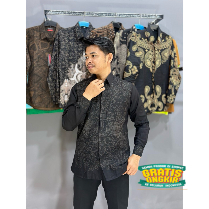 kemeja batik premium slimfit batik pria slimfit/ langsung proses