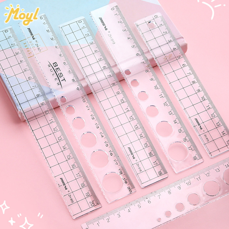 

Korean Simple Transparent Ruler 15cm/18cm/20cm