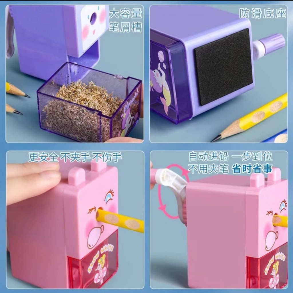 

Rautan Pensil Serut Meja Karakter Lucu Untuk Anak Sekolah Karakter Rautan Pensil Dengan Pegangan murah berkualitas