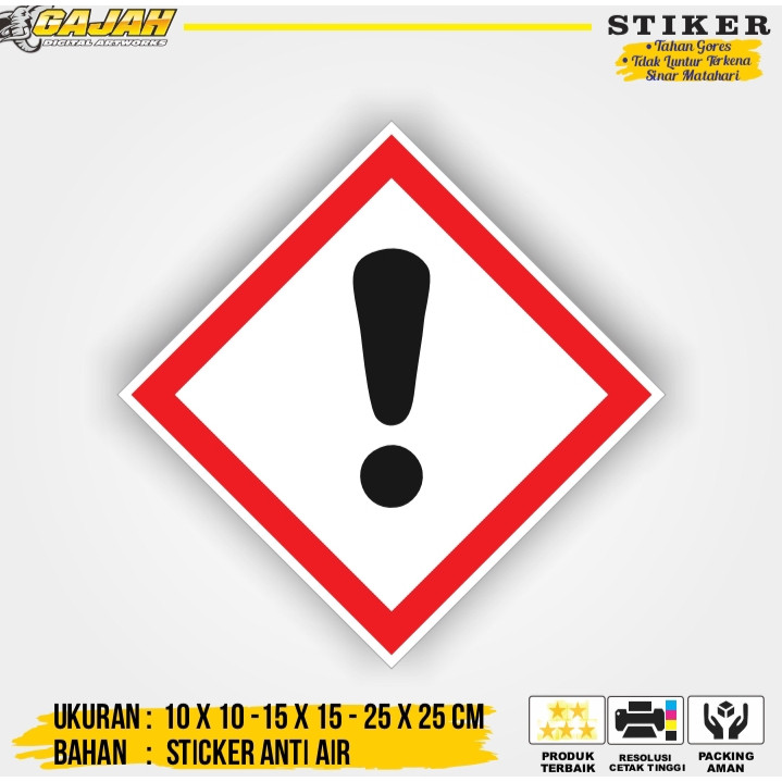 

Stiker Label Tanda Simbol Limbah B3 Bahan Berbahaya Dan Beracun Stiker Hazmat Iritasi