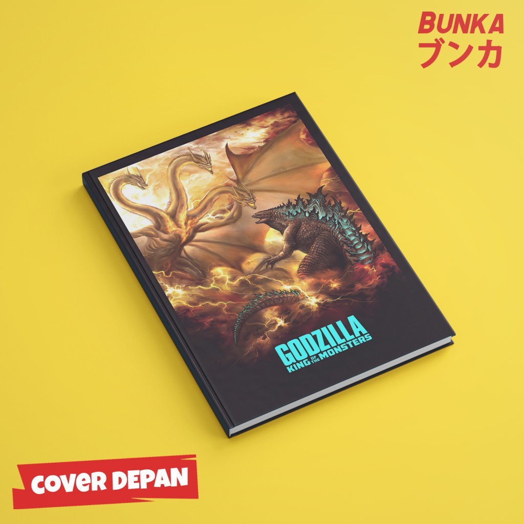 

Notebook Godzilla 2A Hardcover A5 Buku Tulis Catatan Note Agenda Planner Jurnal Note Book Gift Couple