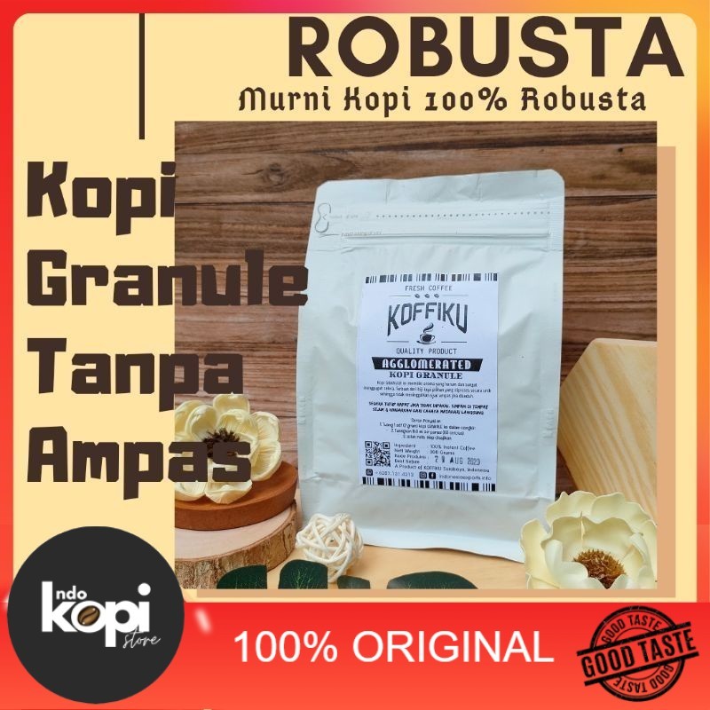 

Jual Kopi Hitam Agglomerat Tanpa Ampas Murah Enak KOFFIKU Spray Dried Agglomerated Black Instant Coffee Kemasan 200 gram Indokopistore