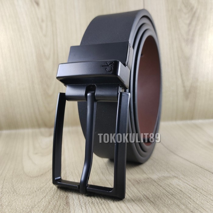 P R O M O GESPER PRIA IMPORT IKAT PINGGANG SABUK MODEL JARUM - belt 8, PU warna 2in1