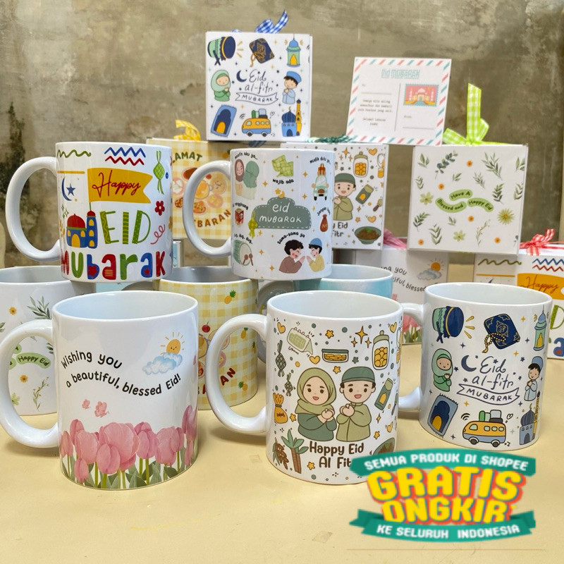 

(READY STOCKS) HAMPERS GELAS KERAMIK IDUL FITRI/LEBARAN/ New kado