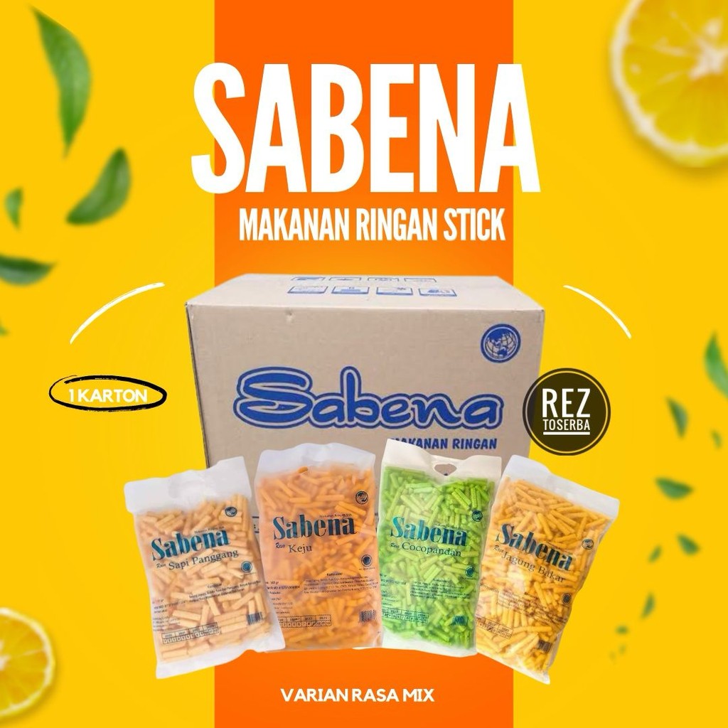 

Snack Sabena 1 Dus Isi 5 Pcs / Cemilan Sabena Stik - Snack Enak Murah