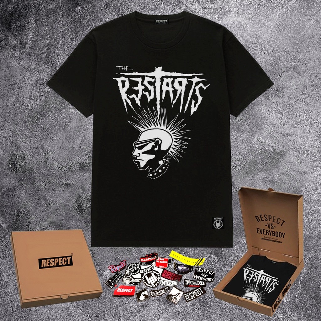 【COD】 Kaos Punk Rock Band Band Luar Negeri Black Flag - The Restarts - Discharge - Disfear -etc