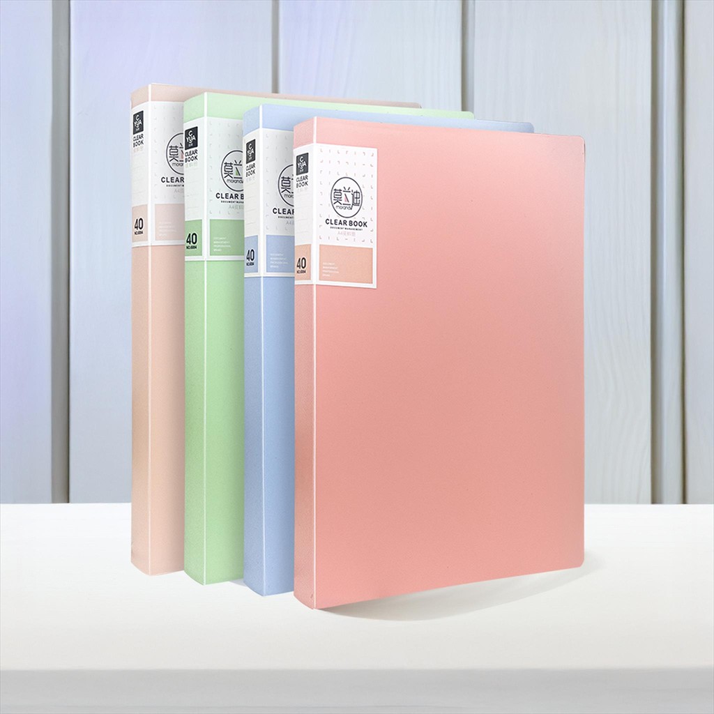 

NAS Clear Book A4 40 Lembar / Clear Holder Dokumen Keeper Display Book Pocket/ Map File Dokumen 40 Halaman Map Plastik