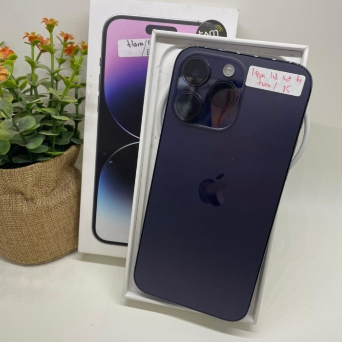 IP 14 Pro Max 128GB - iBox Fullset Second - Deep Purple