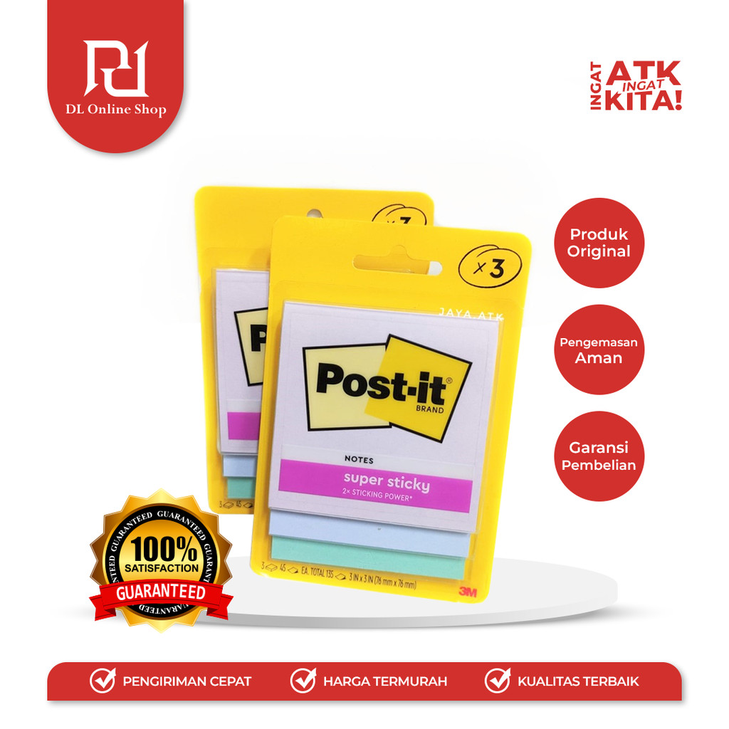 

POST IT 3M STICKY NOTE NO. 3321-3SSJP (1SET)