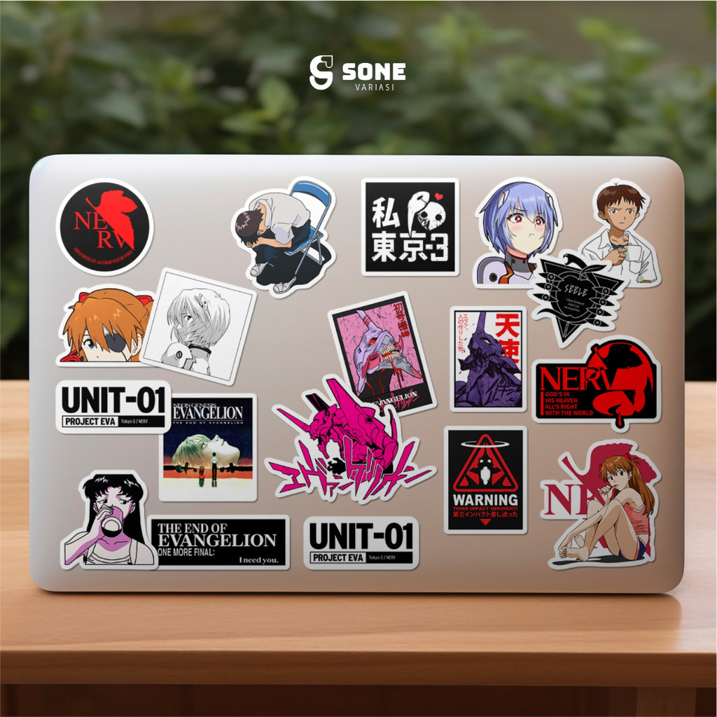 

Sticker Pack Evangelion Mecha Neon Genesis Paper Vinyl Waterproof Stiker Laptop Koper Buku Journal