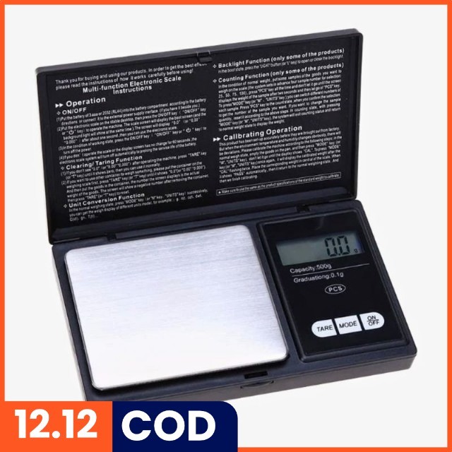 Timbangan Emas Mini Digital Multifungsi 0.01g - SC-13 / VSW0083 Taffware Digipounds