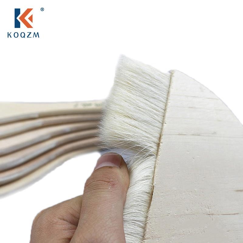 

High Quality Goat Hair Paint Brushes Smooth Sanding For Wall Watercolor Acrylic Oil Painting Drawing Art Supplies Coloring Brush