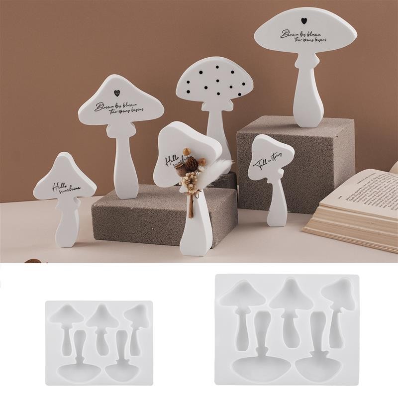 

Mushroom shape Candle Mold Resin Silicone Mold Aromatherapy Desktop Decoration DIY Craft Soap Making Crystal Glue Mold