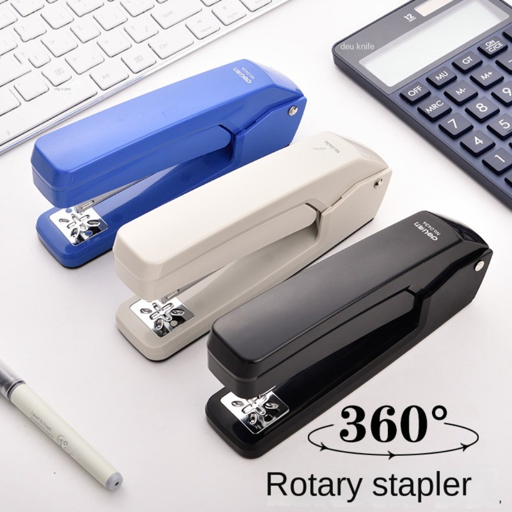 

Portable Paper Binding Machines Stationery Office Supplies Multi-functional 360-degree Rotating Stapler