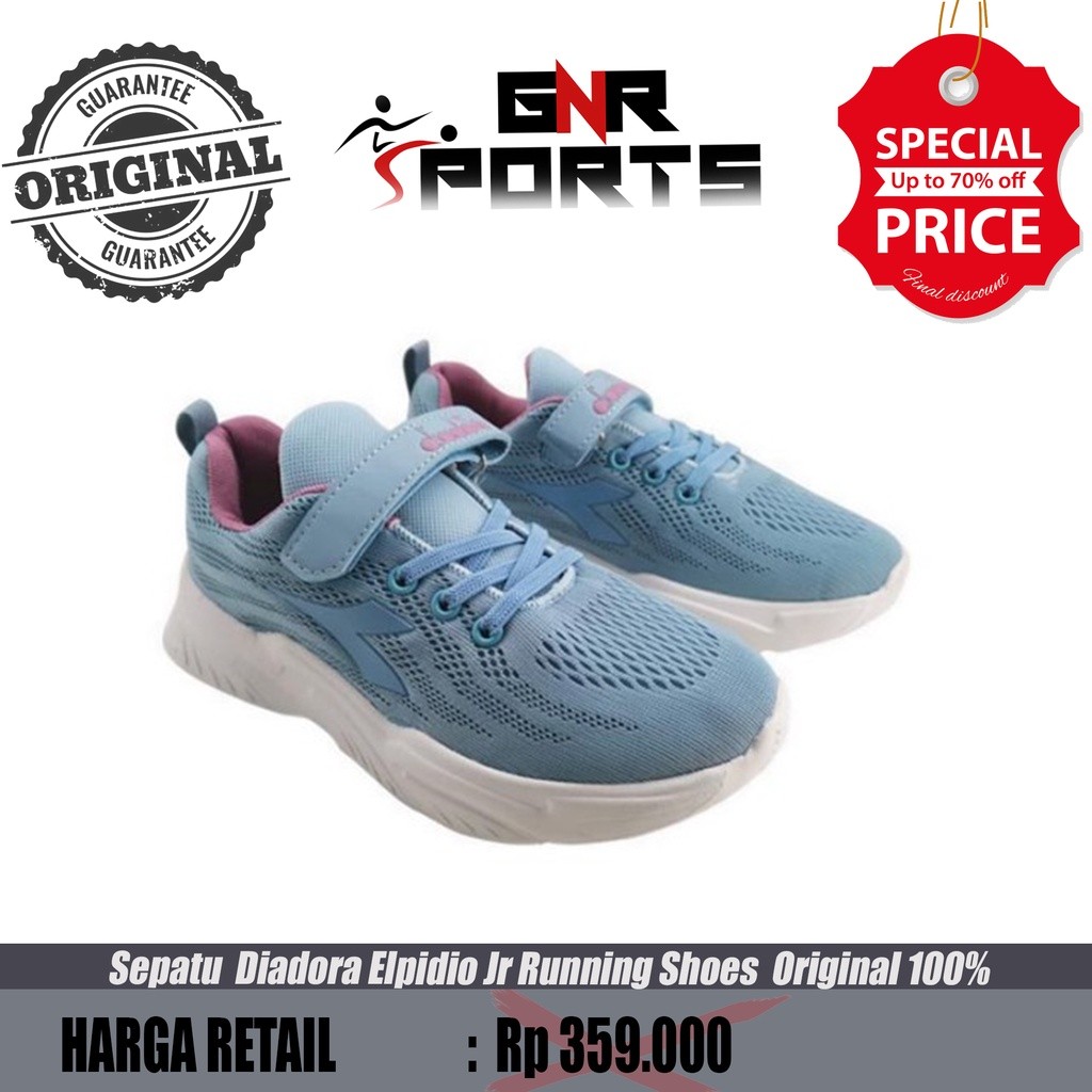 Sepatu  Anak Diadora Elpidio Jr Running Shoes  Original 100%