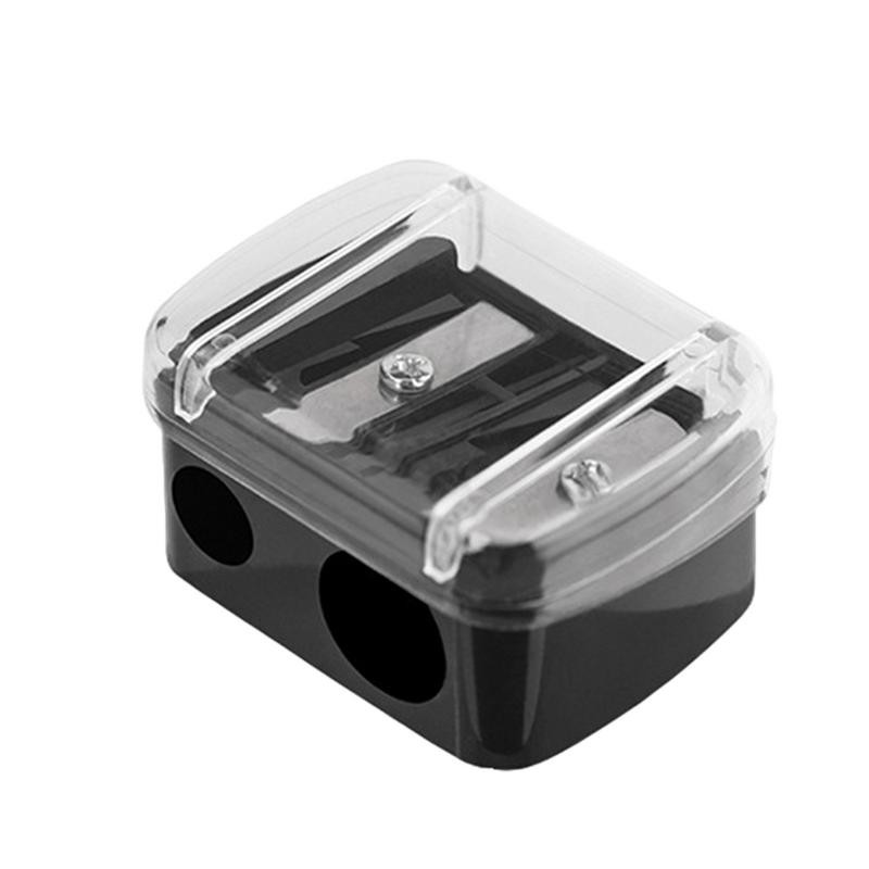 

Manual Pencil Sharpener Safe Manual Pencil Sharpener With Dual Holes Multifunctional Portable Stationary Supplies With Lid For