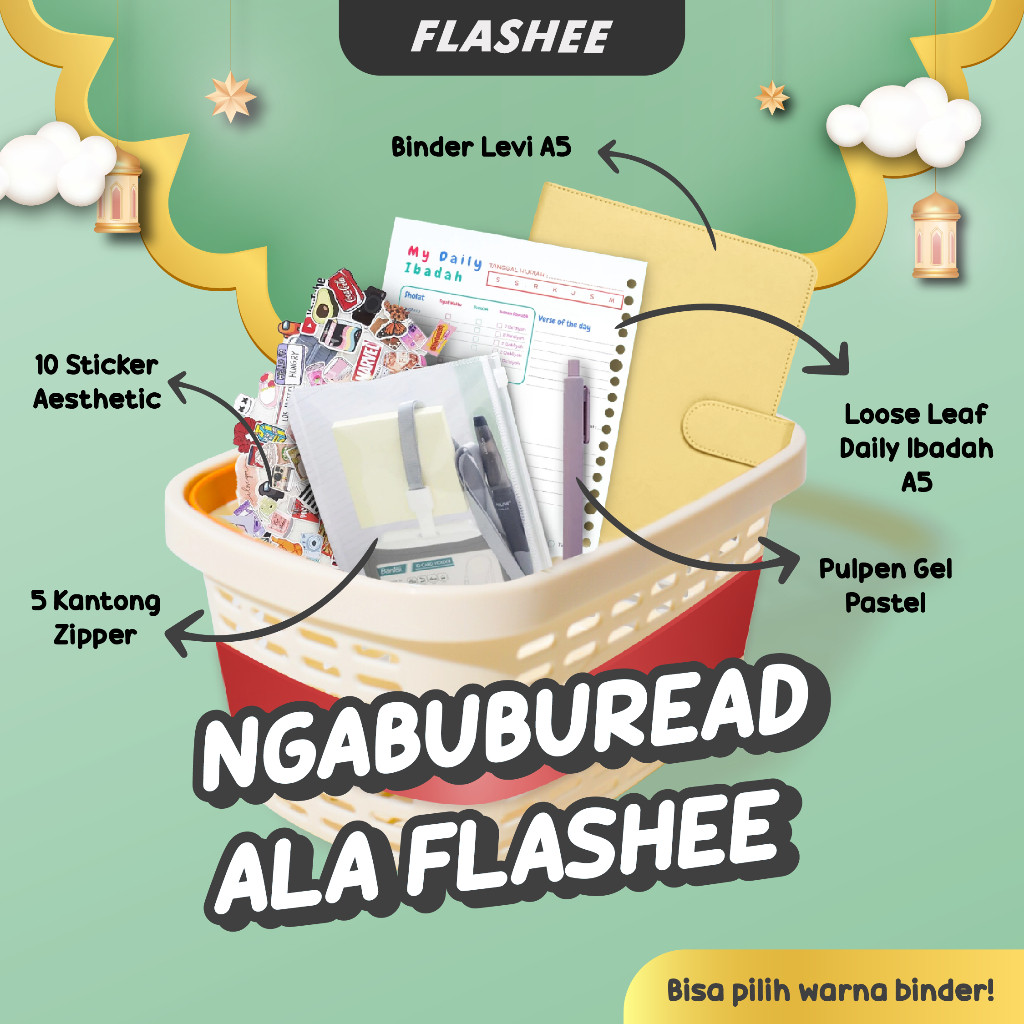 

Flashee Paket Binder Ibadah 2025 A5 20 Ring B5 26 Ring Rencanakan Amalan Harian Dan Raih Keberkahan