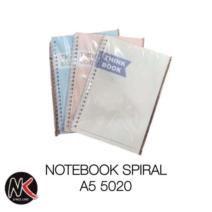 

Notebook Spiral A5 5020 'THINK BOOK'/Buku Note Spiral