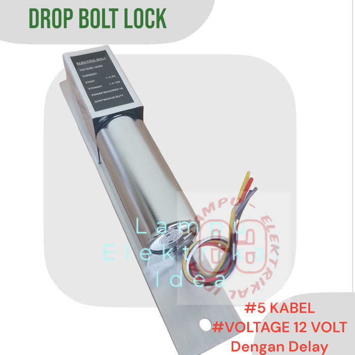 

DROPBOLT LOCK PINTU KACA 5 KABEL ELECTRIC DROP BOLT DENGAN SENSOR LOCK Murah Berkwalitas