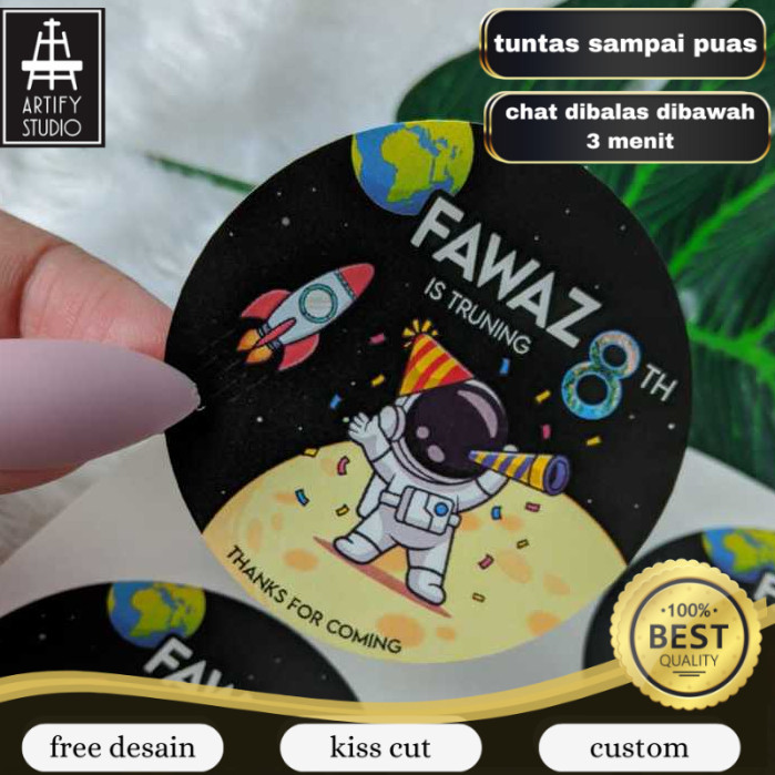 

Artify 9-15 Cetak Sticker Label Ultah Anak Stiker Bulat Ulang Tahun Free Desain Custom Nama