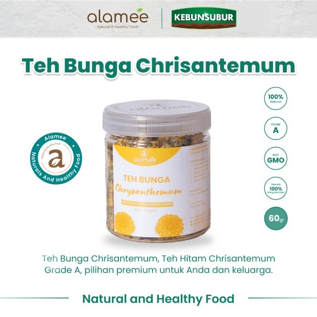 

ALAMEE Teh Bunga Chrysanthemum Tea Krisan Emas Golden Crysant Alami Organik Crysanthemum Premium kebunsubur