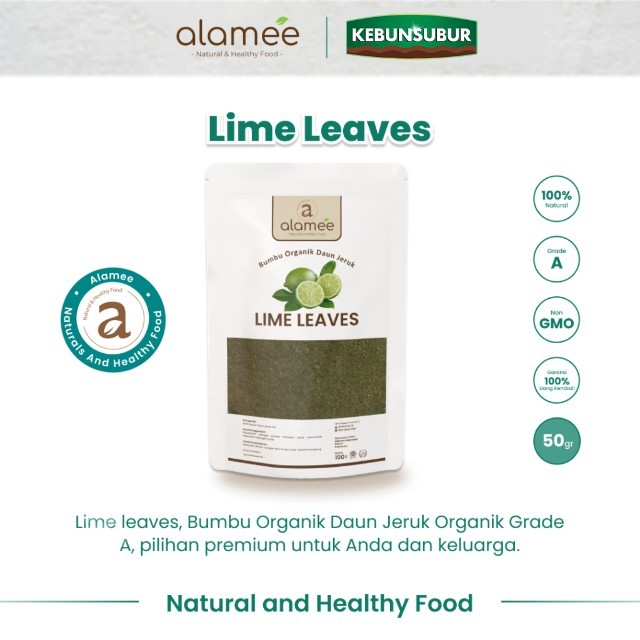 

ALAMEE Bubuk Daun Jeruk Lime Powder Bumbu Dapur Instan Organik Murni Asli Seasoning 50 Gram