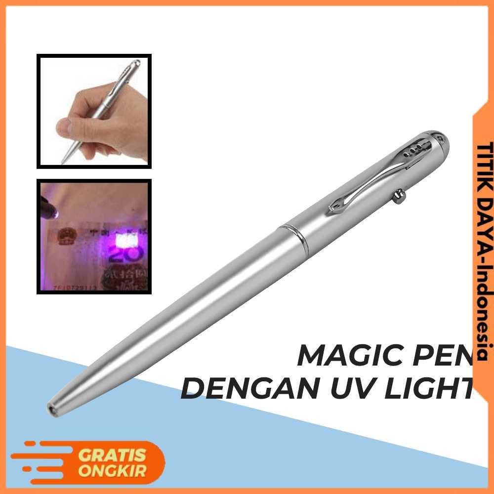 

Pena Tinta Invisible Magic Pen dengan UV Light - HY-0812 [TITIKDAYA]