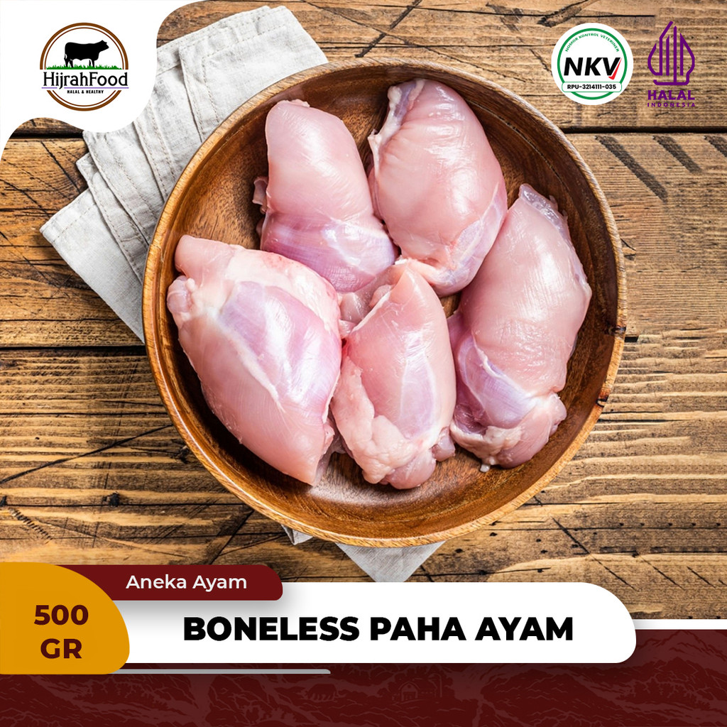 

Paha Ayam Boneless Tanpa Tulang & Kulit Fillet Chicken Thigh